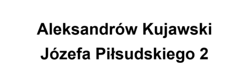 Aleksandrów Kujawski Piłsudskiego 2