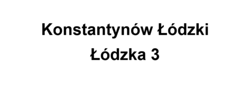 Konstantynów Łódzki Łódzka 3