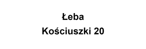 Łeba Kościuszki 20